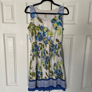 Pleated spring dress
